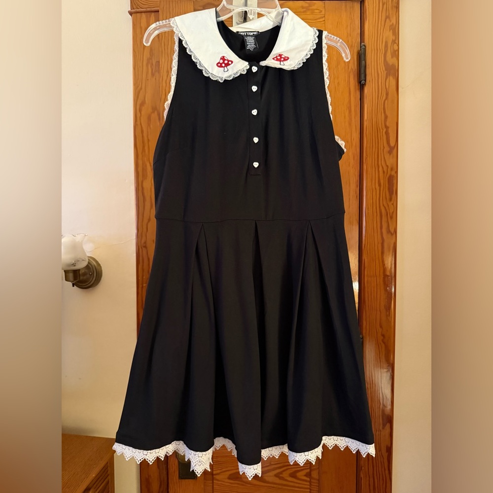 Hot Topic Black and White Sailor Collar Sundress